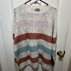 ADORA Multicolor Chevron Knit Sweater